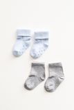 Дитячі шкарпетки бавовна блакитні/сірі