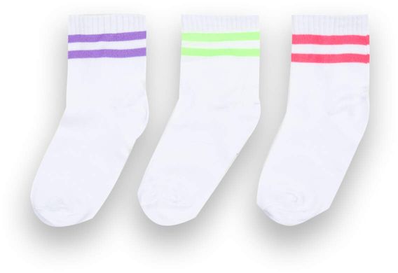 Детские носки для девочки белые 3 пары