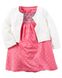 Carters Платье-боди розовое и белое болеро 1 из 2