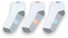 Дитячі шкарпетки для хлопчика бiлi/сірі 3 пари