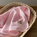 Плед для новорожденных муслиновый жатка розовый 2 из 3