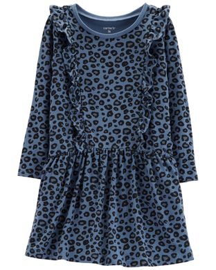 Сукня для дівчинки синя Лео