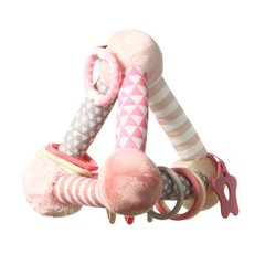 Baby Ono развивающая игрушка пирамидка розовая